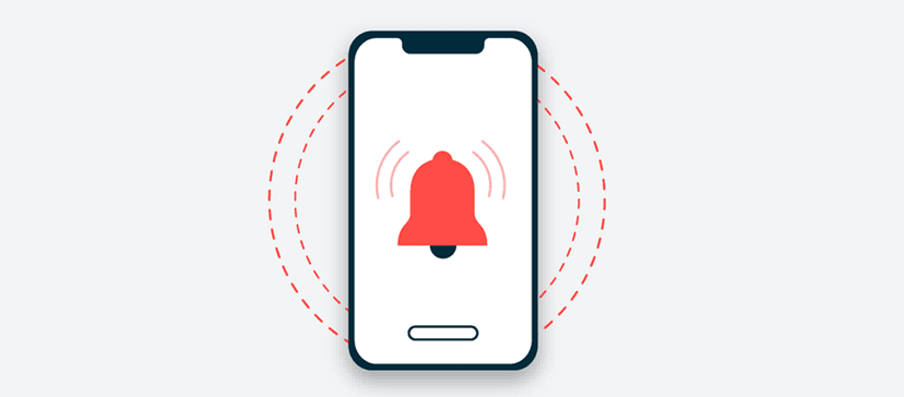 Smartphone with crisis alert ringing